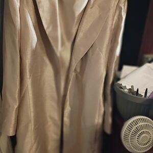 Elegant Cream Satin Robe